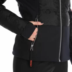 Rossignol, Twins Down Jc De Castelbajac Ski-jas Dames Zwart -XUEFENG EXTREME OUTFIT 22rossi106v2 bi 010