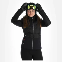 Rossignol, Twins Down Jc De Castelbajac Ski-jas Dames Zwart -XUEFENG EXTREME OUTFIT 22rossi106v2 bi 04
