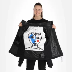 Rossignol, Twins Down Jc De Castelbajac Ski-jas Dames Zwart -XUEFENG EXTREME OUTFIT 22rossi106v2 bi 06