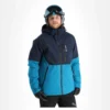 Tenson, Yoke Ski Jacket Ski-jas Heren Turquoise Blauw -XUEFENG EXTREME OUTFIT 22tenso110v2 bi 02
