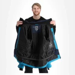 Tenson, Yoke Ski Jacket Ski-jas Heren Turquoise Blauw -XUEFENG EXTREME OUTFIT 22tenso110v2 bi 06