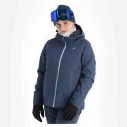 4F, Kudn001 Ski-jas Dames Denim Blauw