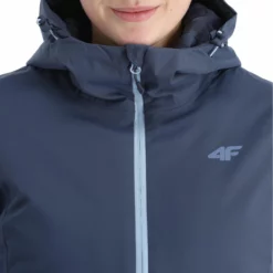 4F, Kudn001 Ski-jas Dames Denim Blauw -XUEFENG EXTREME OUTFIT 4f kudn001 aa jas gevoerd dames denim blauw 224fxxx101v3 BI 07