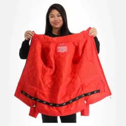 4F, Kudn001 Ski-jas Dames Rood -XUEFENG EXTREME OUTFIT 4f kudn001 aa jas gevoerd dames rood 224fxxx101v2 BI 06