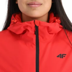 4F, Kudn001 Ski-jas Dames Rood -XUEFENG EXTREME OUTFIT 4f kudn001 aa jas gevoerd dames rood 224fxxx101v2 BI 07