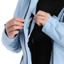 4F, Kudn002 Ski-jas Dames Light Blauw -XUEFENG EXTREME OUTFIT 4f kudn002 aa jas gevoerd dames light blauw 224fxxx102v3 BI 11