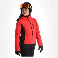 4F, Kudn002 Ski-jas Dames Rood -XUEFENG EXTREME OUTFIT 4f kudn002 aa jas gevoerd dames rood 224fxxx102v2 BI 04 1