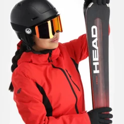 4F, Kudn002 Ski-jas Dames Rood -XUEFENG EXTREME OUTFIT 4f kudn002 aa jas gevoerd dames rood 224fxxx102v2 BI 05 1
