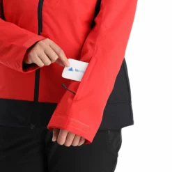 4F, Kudn002 Ski-jas Dames Rood -XUEFENG EXTREME OUTFIT 4f kudn002 aa jas gevoerd dames rood 224fxxx102v2 BI 08 1