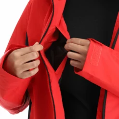 4F, Kudn002 Ski-jas Dames Rood -XUEFENG EXTREME OUTFIT 4f kudn002 aa jas gevoerd dames rood 224fxxx102v2 BI 12