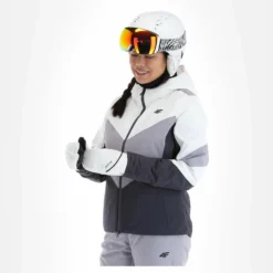 4F, Kudn008 Ski-jas Dames Dark Grijs -XUEFENG EXTREME OUTFIT 4f kudn008 aa jas gevoerd dames dark grijs 224fxxx104v1 BI 04