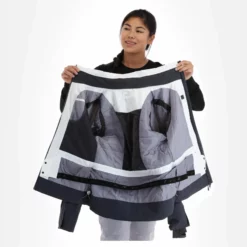 4F, Kudn008 Ski-jas Dames Dark Grijs -XUEFENG EXTREME OUTFIT 4f kudn008 aa jas gevoerd dames dark grijs 224fxxx104v1 BI 06