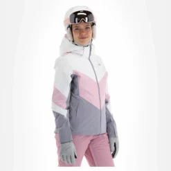 4F, Kudn008 Ski-jas Dames Light Roze -XUEFENG EXTREME OUTFIT 4f kudn008 aa jas gevoerd dames light roze 224fxxx104v3 BI 04