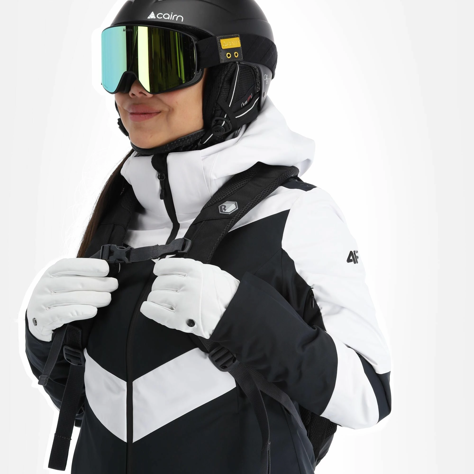 4F, Kudn011 Ski-jas Dames Deep Zwart 6 4F, Kudn011 Ski-jas Dames Deep Zwart - Afbeelding 4