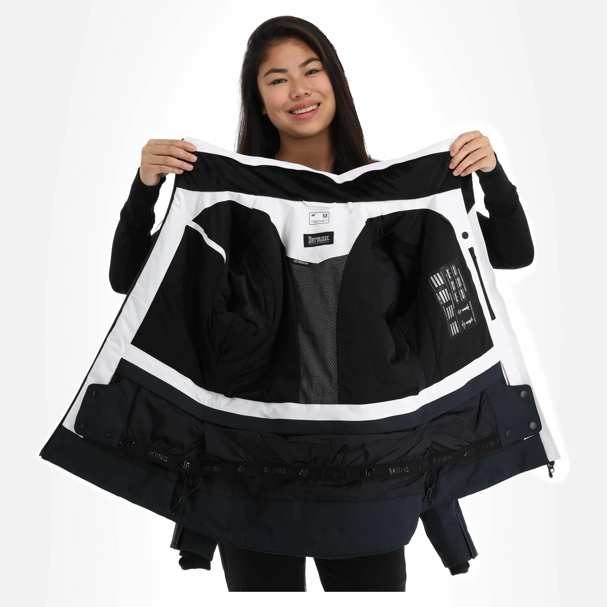 4F, Kudn011 Ski-jas Dames Deep Zwart 7 4F, Kudn011 Ski-jas Dames Deep Zwart - Afbeelding 5