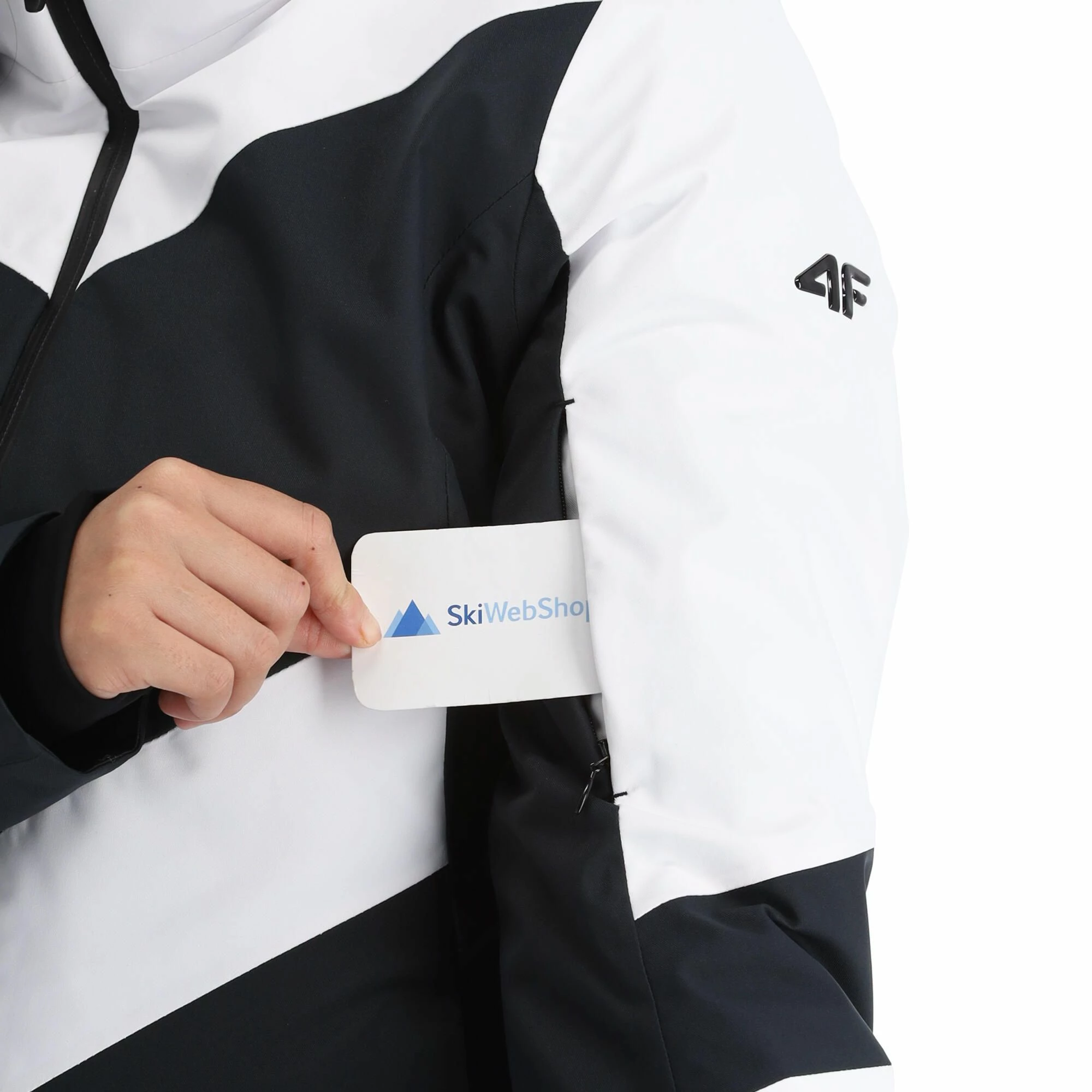 4F, Kudn011 Ski-jas Dames Deep Zwart 9 4F, Kudn011 Ski-jas Dames Deep Zwart - Afbeelding 7