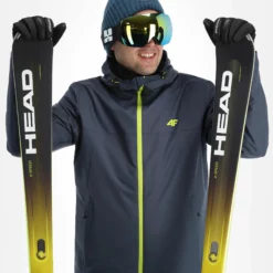 4F, Kumn001 Ski-jas Heren Anthracite Grijs -XUEFENG EXTREME OUTFIT 4f kumn001 aa jas gevoerd heren anthracite grijs 224fxxx106v1 BI 05