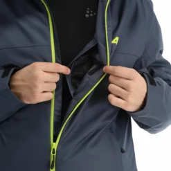 4F, Kumn001 Ski-jas Heren Anthracite Grijs -XUEFENG EXTREME OUTFIT 4f kumn001 aa jas gevoerd heren anthracite grijs 224fxxx106v1 BI 11