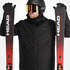 4F, Kumn001 Ski-jas Heren Deep Zwart -XUEFENG EXTREME OUTFIT 4f kumn001 aa jas gevoerd heren deep zwart 224fxxx106v2 BI 05