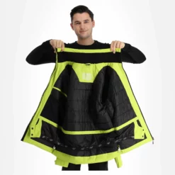 4F, Kumn003 Ski-jas Heren Canary Groen -XUEFENG EXTREME OUTFIT 4f kumn003 aa jas gevoerd heren canary groen 224fxxx107v1 BI 06