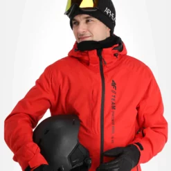 4F, Kumn003 Ski-jas Heren Rood -XUEFENG EXTREME OUTFIT 4f kumn003 aa jas gevoerd heren rood 224fxxx107v2 BI 05