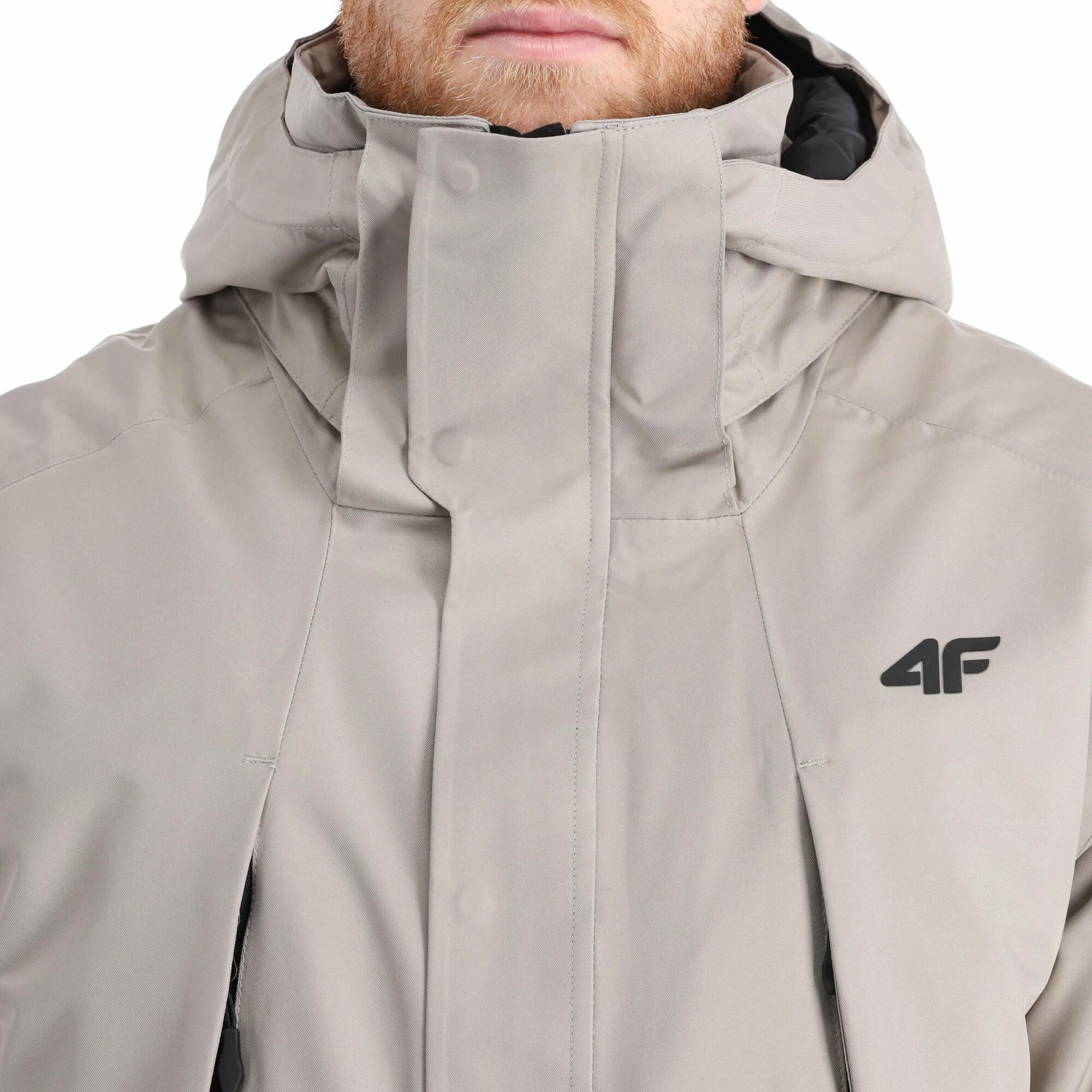 4F, Kumn004 Ski-jas Heren Warm Light Grijs 13 4F, Kumn004 Ski-jas Heren Warm Light Grijs - Afbeelding 11