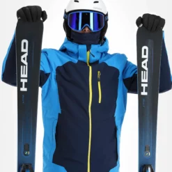 4F, Kumn010 Ski-jas Heren Blauw -XUEFENG EXTREME OUTFIT 4f kumn010 aa jas gevoerd heren blauw 224fxxx110v2 BI 05