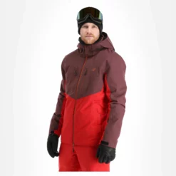 4F, Kumn011 Ski-jas Heren Burgundy Paars -XUEFENG EXTREME OUTFIT 4f kumn011 aa jas gevoerd heren burgundy paars 224fxxx111v2 BI 04