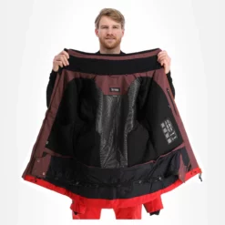 4F, Kumn011 Ski-jas Heren Burgundy Paars -XUEFENG EXTREME OUTFIT 4f kumn011 aa jas gevoerd heren burgundy paars 224fxxx111v2 BI 06