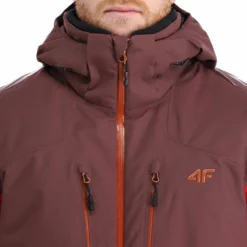 4F, Kumn011 Ski-jas Heren Burgundy Paars -XUEFENG EXTREME OUTFIT 4f kumn011 aa jas gevoerd heren burgundy paars 224fxxx111v2 BI 11
