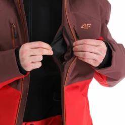 4F, Kumn011 Ski-jas Heren Burgundy Paars -XUEFENG EXTREME OUTFIT 4f kumn011 aa jas gevoerd heren burgundy paars 224fxxx111v2 BI 12