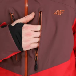 4F, Kumn011 Ski-jas Heren Burgundy Paars -XUEFENG EXTREME OUTFIT 4f kumn011 aa jas gevoerd heren burgundy paars 224fxxx111v2 BI 13