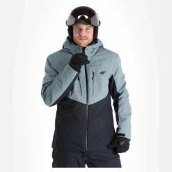 4F, Kumn011 Ski-jas Heren Deep Zwart -XUEFENG EXTREME OUTFIT 4f kumn011 aa jas gevoerd heren deep zwart 224fxxx111v1 BI 04