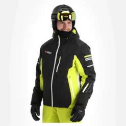 Deluni, Challenger 3 Ski-jas Heren Zwart/geel -XUEFENG EXTREME OUTFIT aa10del010c bi 04 1