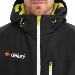 Deluni, Challenger 3 Ski-jas Heren Zwart/geel -XUEFENG EXTREME OUTFIT aa10del010c bi 07 1