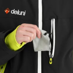 Deluni, Challenger 3 Ski-jas Heren Zwart/geel -XUEFENG EXTREME OUTFIT aa10del010c bi 08 1