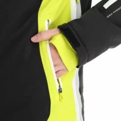 Deluni, Challenger 3 Ski-jas Heren Zwart/geel -XUEFENG EXTREME OUTFIT aa10del010c bi 11