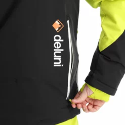Deluni, Challenger 3 Ski-jas Heren Zwart/geel -XUEFENG EXTREME OUTFIT aa10del010c bi 13