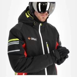 Deluni, Challenger 3 Ski-jas Heren Zwart/rood -XUEFENG EXTREME OUTFIT aa10del010d bi 05 1
