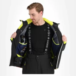 Deluni, Challenger 3 Ski-jas Heren Zwart/rood -XUEFENG EXTREME OUTFIT aa10del010d bi 06 1