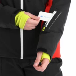 Deluni, Challenger 3 Ski-jas Heren Zwart/rood -XUEFENG EXTREME OUTFIT aa10del010d bi 09 1