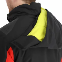 Deluni, Challenger 3 Ski-jas Heren Zwart/rood -XUEFENG EXTREME OUTFIT aa10del010d bi 10