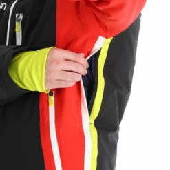 Deluni, Challenger 3 Ski-jas Heren Zwart/rood -XUEFENG EXTREME OUTFIT aa10del010d bi 12