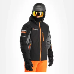 Deluni, Challenger 3 Ski-jas Heren Zwart/grijs -XUEFENG EXTREME OUTFIT aa10del010e bi 04 1