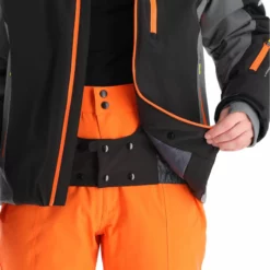 Deluni, Challenger 3 Ski-jas Heren Zwart/grijs -XUEFENG EXTREME OUTFIT aa10del010e bi 07 1