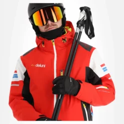 Deluni, Challenger 3 Ski-jas Heren Rood/grijs -XUEFENG EXTREME OUTFIT aa10del010f bi 05 1