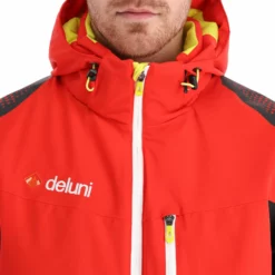 Deluni, Challenger 3 Ski-jas Heren Rood/grijs -XUEFENG EXTREME OUTFIT aa10del010f bi 08 1
