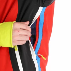 Deluni, Challenger 3 Ski-jas Heren Rood/grijs -XUEFENG EXTREME OUTFIT aa10del010f bi 10