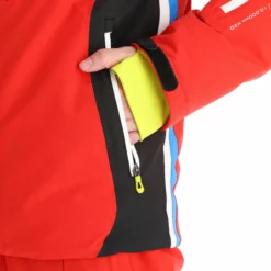 Deluni, Challenger 3 Ski-jas Heren Rood/grijs -XUEFENG EXTREME OUTFIT aa10del010f bi 11