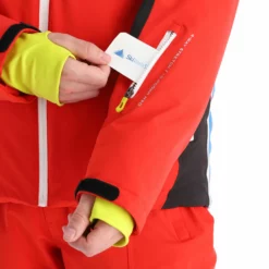 Deluni, Challenger 3 Ski-jas Heren Rood/grijs -XUEFENG EXTREME OUTFIT aa10del010f bi 12